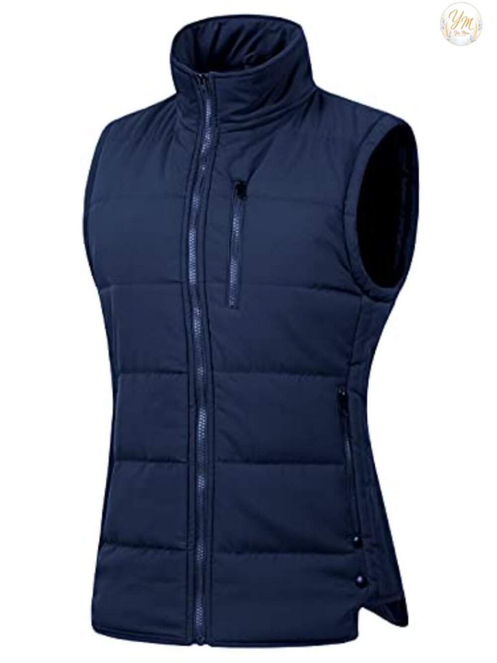 Chrisuno Women's Lightweight Quilted Puffer Vest Down Alternative Zip Up